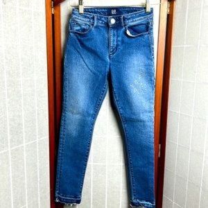 GAP Kids Girls Skinny High Rise Stars Stretch Jeggings Ankle Denim Jeans…